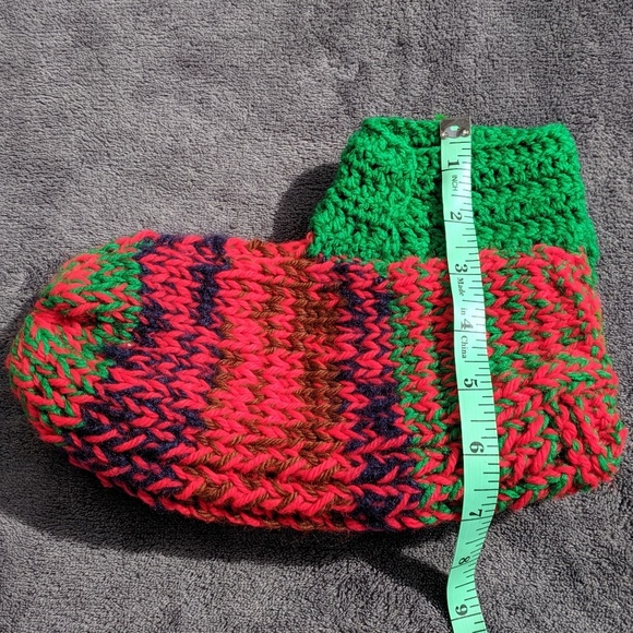 Handmade knitted slippers/booties - Picture 2 of 3